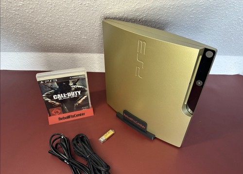 Gold playstation slim - playstation,